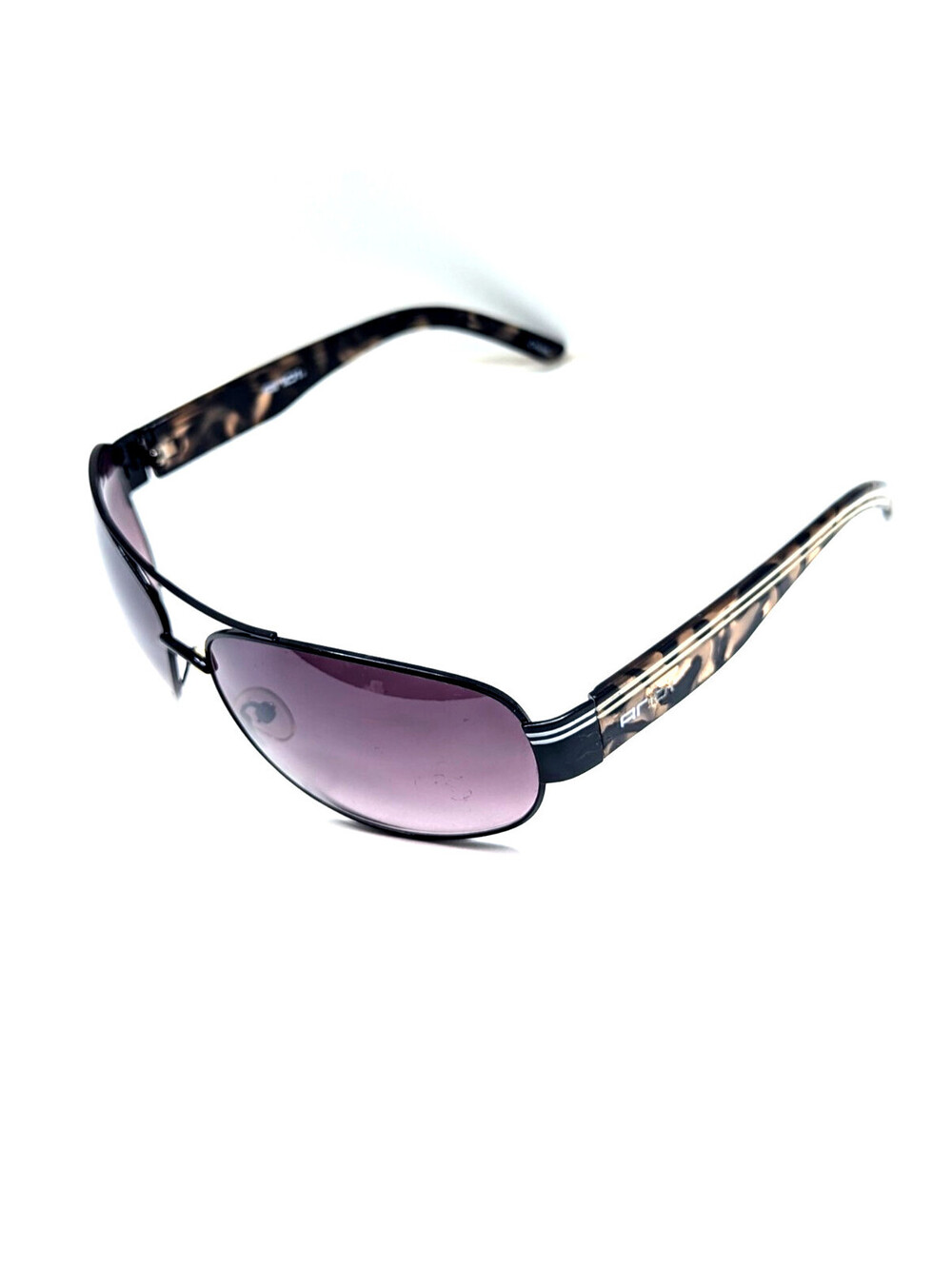 Andi Purple Gradient Lens Black Tortoise Pattern Arms Aviator Women’s Sunglasses